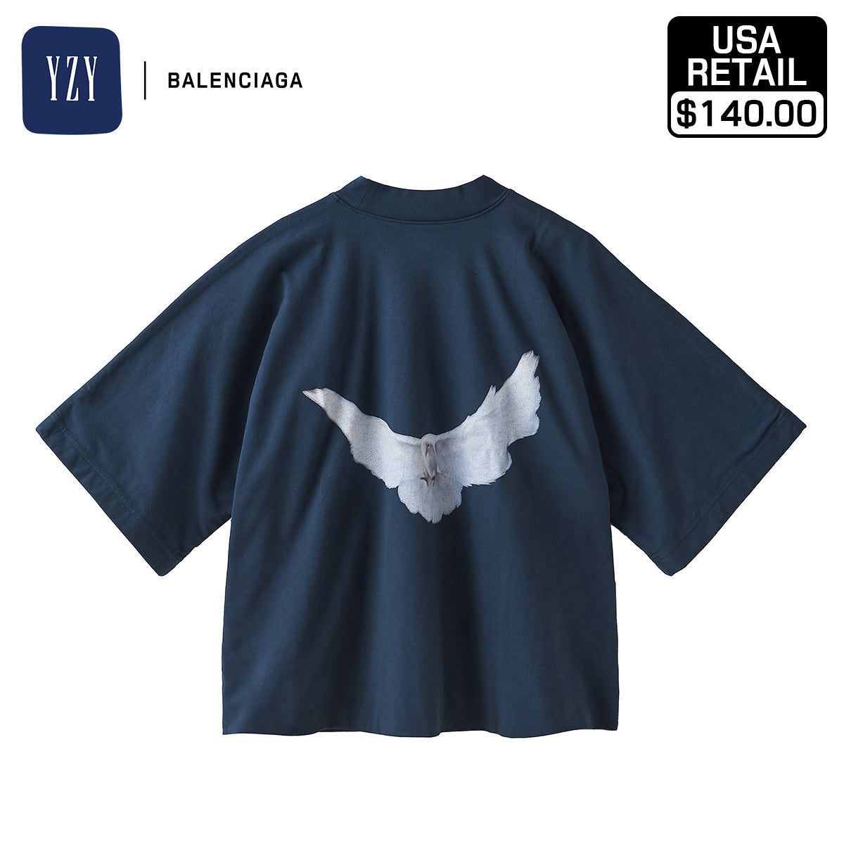 YEEZY × GAP ENGINEERED BY BALENCIAGA 78 CROP DOVE NO SEAM TEE 471281-0 –  NUMBER11