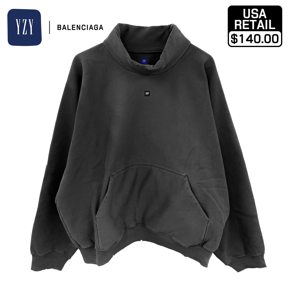 YEEZY GAP BALENCIAGA high neck sweaterトップス - smartstudio.com.br