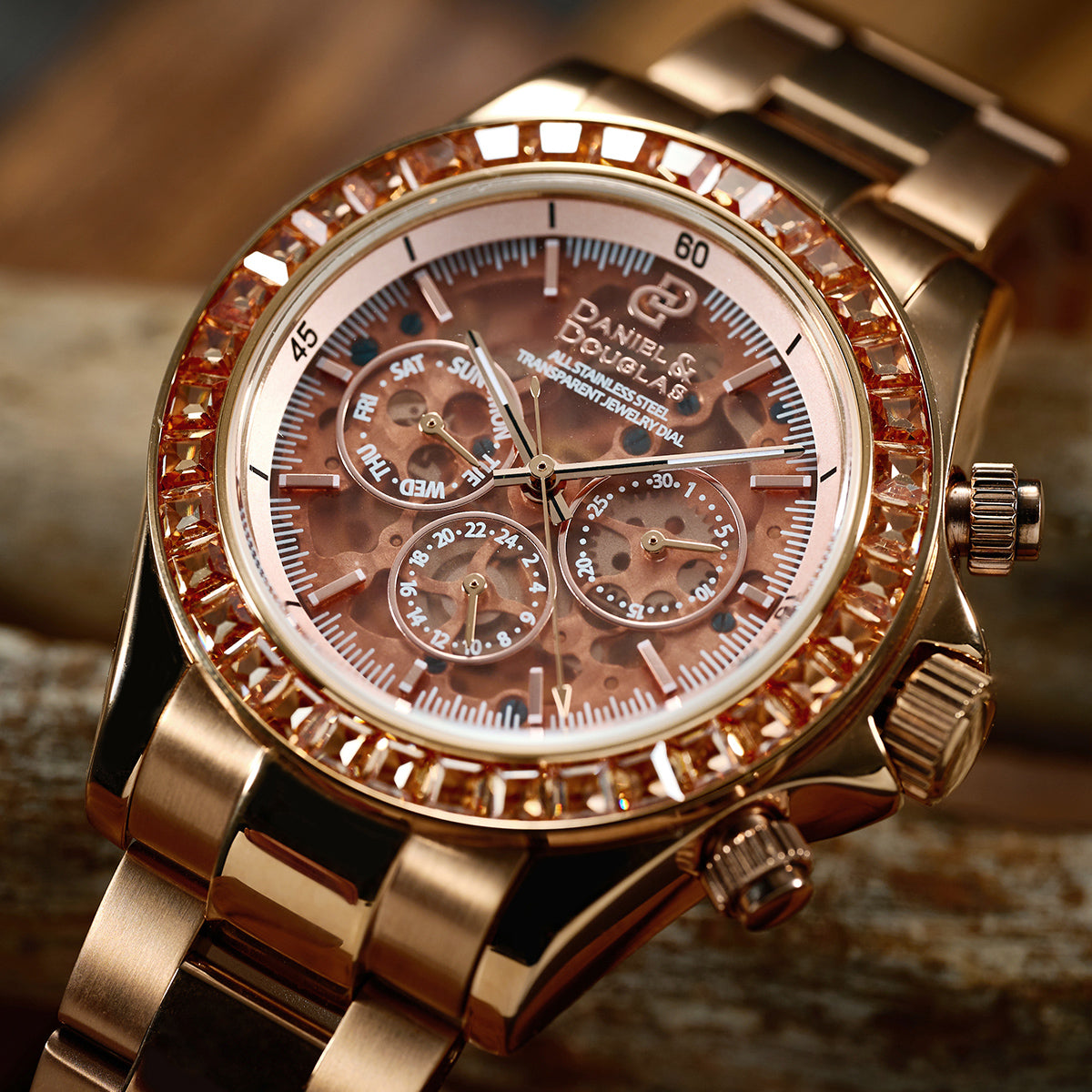 DANIEL & DOUGLAS Automatic Watch DD8812RG-BR3