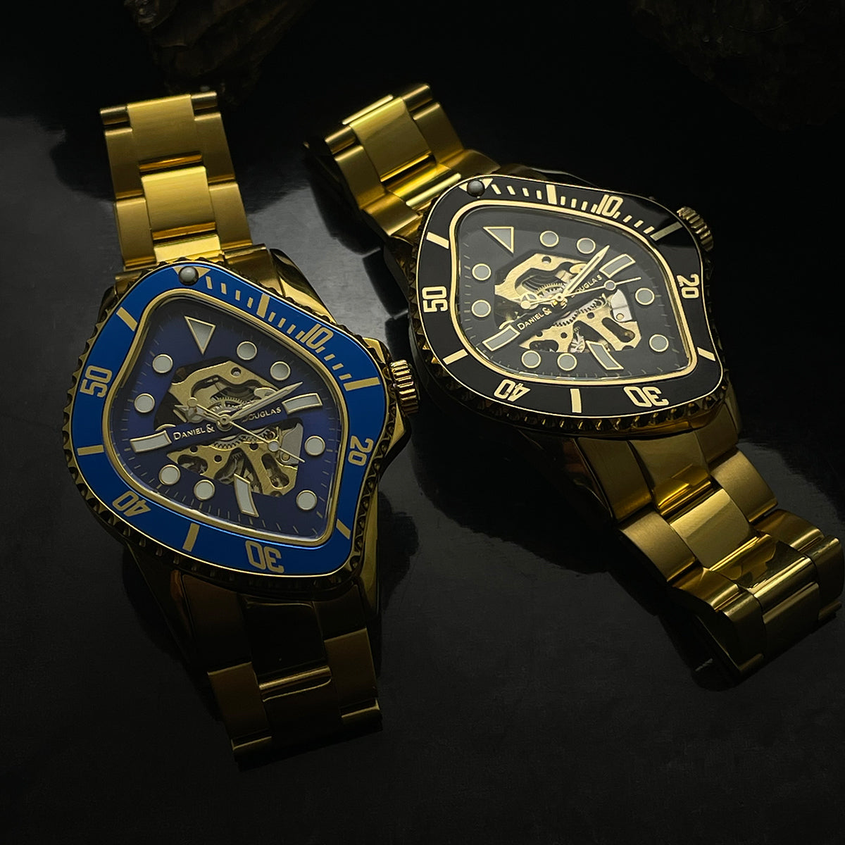 DANIEL & DOUGLAS Daniel and Douglas watch mechanical dd8802-gpbk3