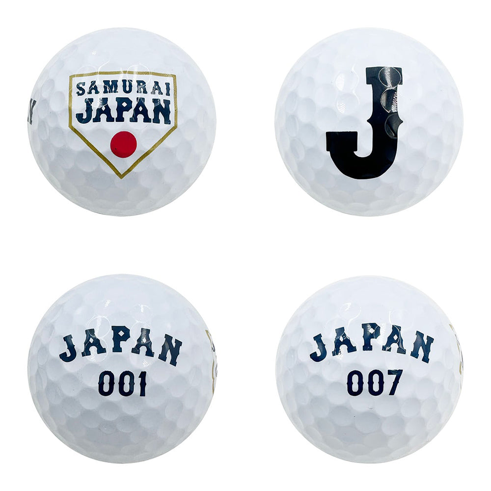 【SAMURAI JAPAN 正規ライセンス】 【2026年モデル】 侍ジャパン ゴルフボール 6個入り SJBA-6119