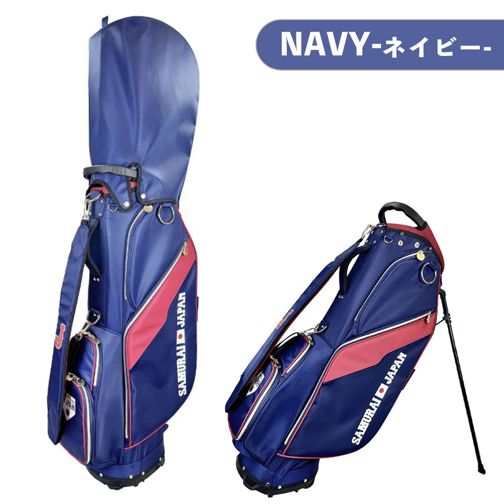【SAMURAI JAPAN 正規ライセンス】 【2026年モデル】 侍ジャパン キャディバッグ 9.0型 SJCB-6404