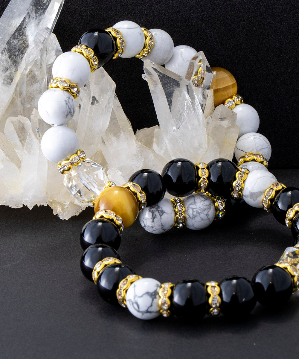 DANIEL & DOUGLAS 丹尼尔和道格拉斯天然石手链 dd8888-bk