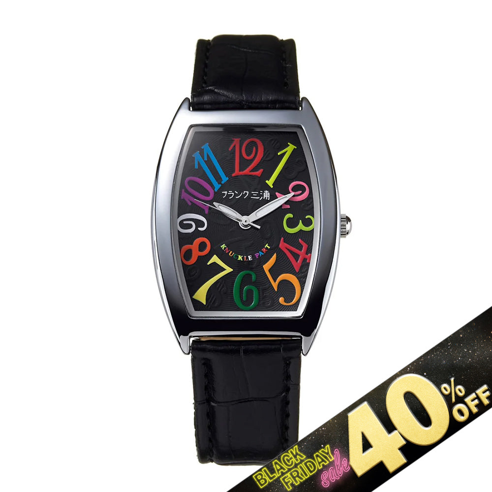 『40%OFF BLACK FRIDAY SALE』 [フランク三浦] 腕時計 零号機(復刻改) レインボーブラック FM00DC-CRBK