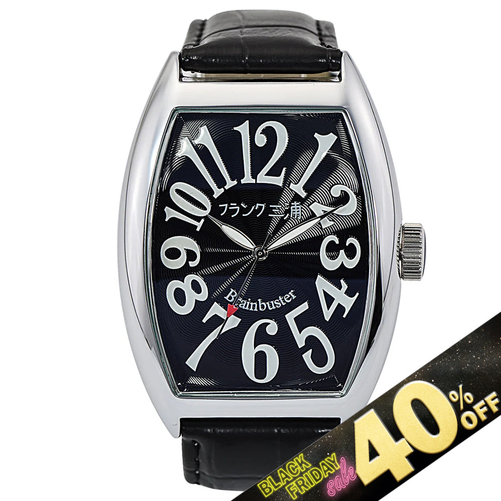 『40%OFF BLACK FRIDAY SALE』 [フランク三浦] 腕時計 六号機(改)マグナム ハイパーブラック FM06K-B