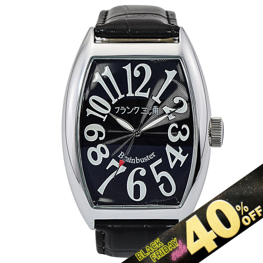 『40%OFF BLACK FRIDAY SALE』 [フランク三浦] 腕時計 六号機(改)マグナム ハイパーブラック FM06K-B