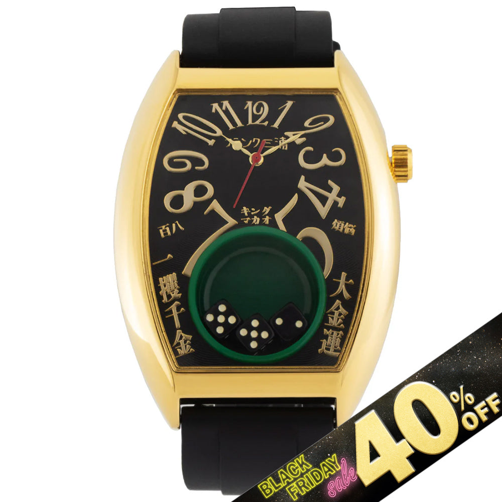『40%OFF BLACK FRIDAY SALE』 [フランク三浦] 腕時計 キングマカオ Gamble Watch グレートブラック FM12-GDBKBK