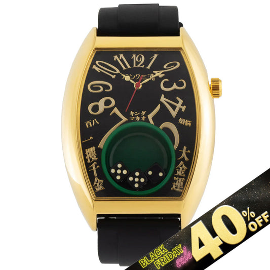 『40%OFF BLACK FRIDAY SALE』 [フランク三浦] 腕時計 キングマカオ Gamble Watch グレートブラック FM12-GDBKBK