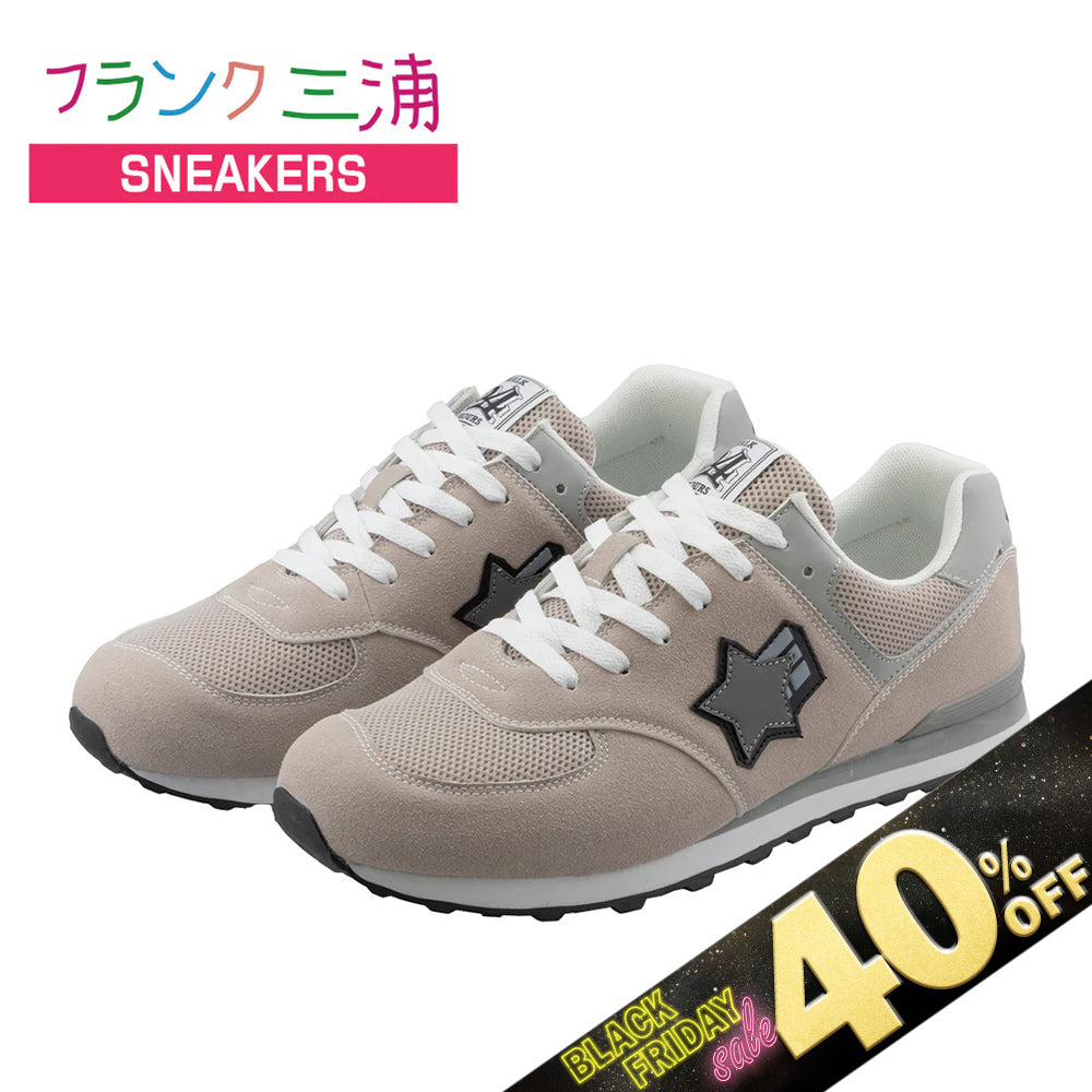 『40%OFF BLACK FRIDAY SALE』 [フランク三浦] スニーカー footwear ベージュ グレイ FM30-BEGY