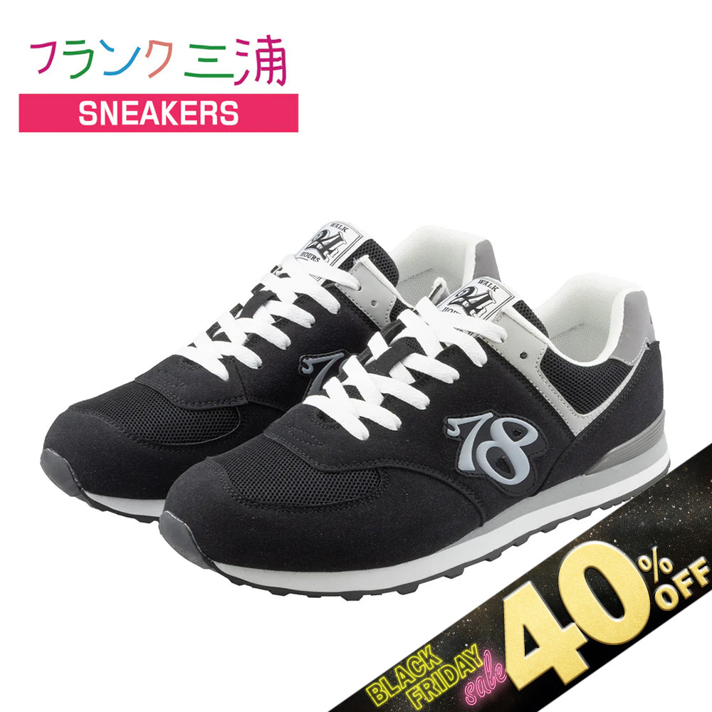 『40%OFF BLACK FRIDAY SALE』 [フランク三浦] スニーカー footwear ブラック シルバー FM31-BKSV