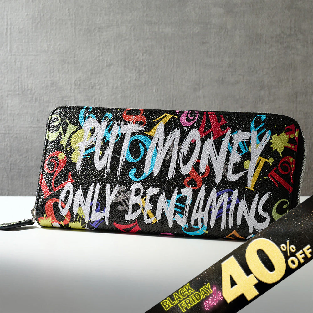 『40%OFF BLACK FRIDAY SALE』 [フランク三浦] 奇跡の財布 メンズ レディース レインボー ベンジャミンブラック FMS01-BNCRB