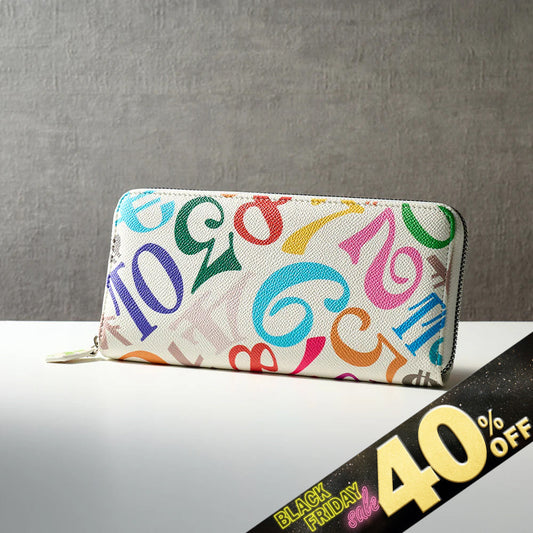 『40%OFF BLACK FRIDAY SALE』 [フランク三浦] 奇跡の財布 ラウンドファスナー 長財布 メンズ レディース レインボーホワイト FMS21-CRWH