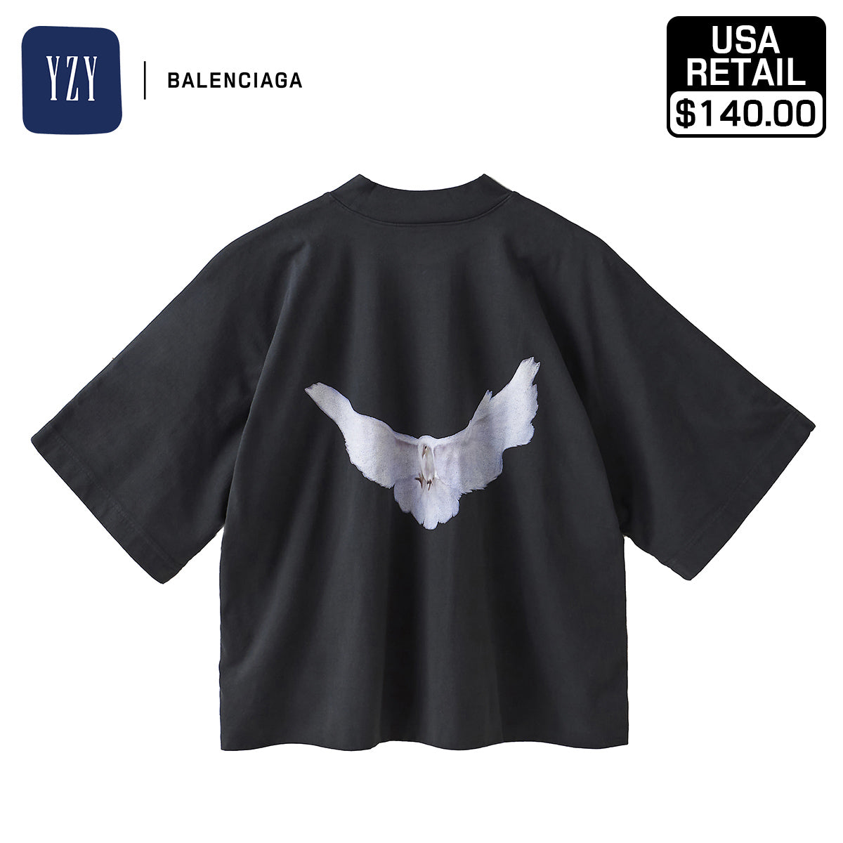 YEEZY × GAP ENGINEERED BY BALENCIAGA 78 CROP DOVE NO SEAM TEE 471281-05-2 BLACK25