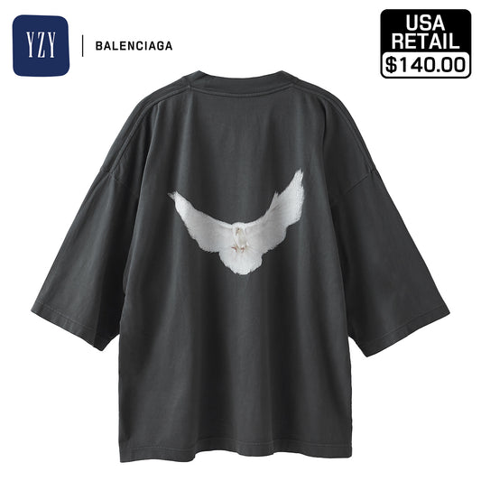 [YEEZY × GAP ENGINEERED BY BALENCIAGA] 53 DOVE 3/4 SLEEVE TEE 471286-03-2 DARKGREEN1