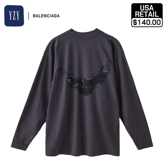 YEEZY × GAP ENGINEERED BY BALENCIAGA 10A DOVE LS TEE 471305-01-2 DARKGREY1