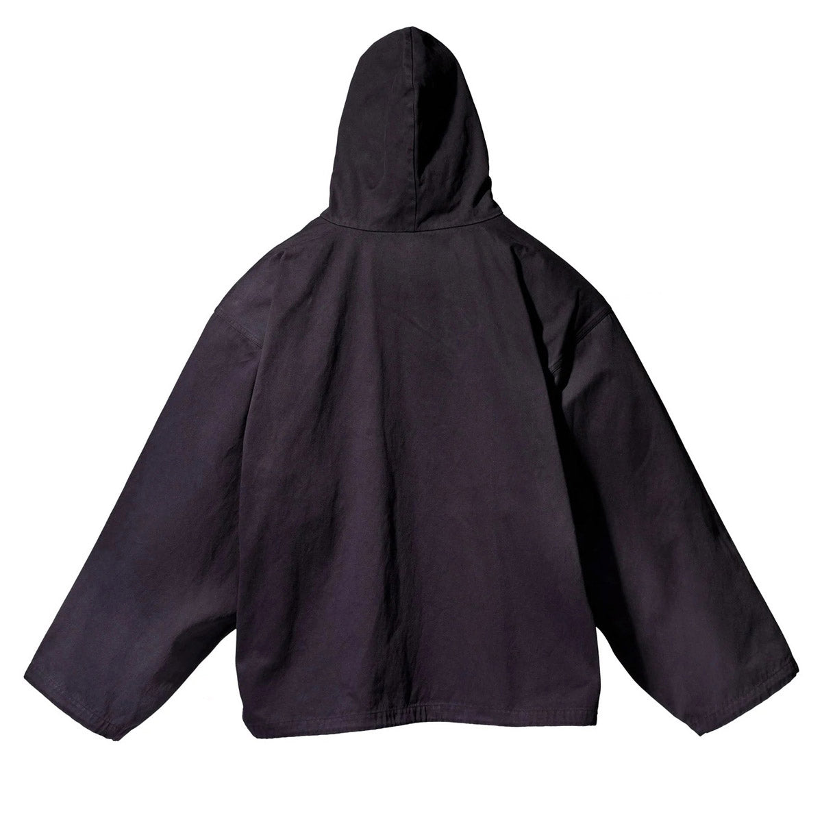 [20% OFF SPRING SALE] YEEZY × GAP ENGINEERED BY BALENCIAGA 12 SATEEN HOODED PULLOVER 471395-00-2 TRUE BLACK