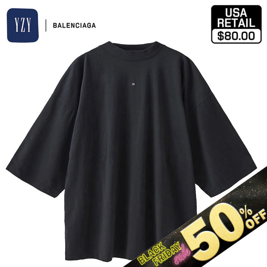 『50%OFF BLACK FRIDAY SALE』 [YEEZY × GAP ENGINEERED BY BALENCIAGA] 52 LOGO 3/4 SLEEVE TEE 471310-04-2 BLACK25
