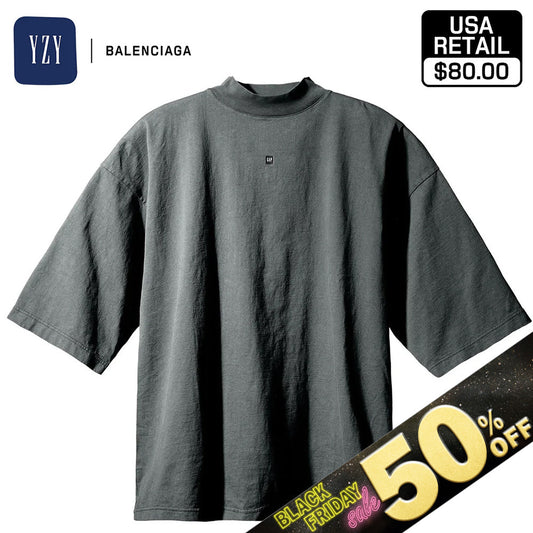 『50%OFF BLACK FRIDAY SALE』 [YEEZY × GAP ENGINEERED BY BALENCIAGA] 52 LOGO 3/4 SLEEVE TEE 471310-09-2 DARKGREEN1