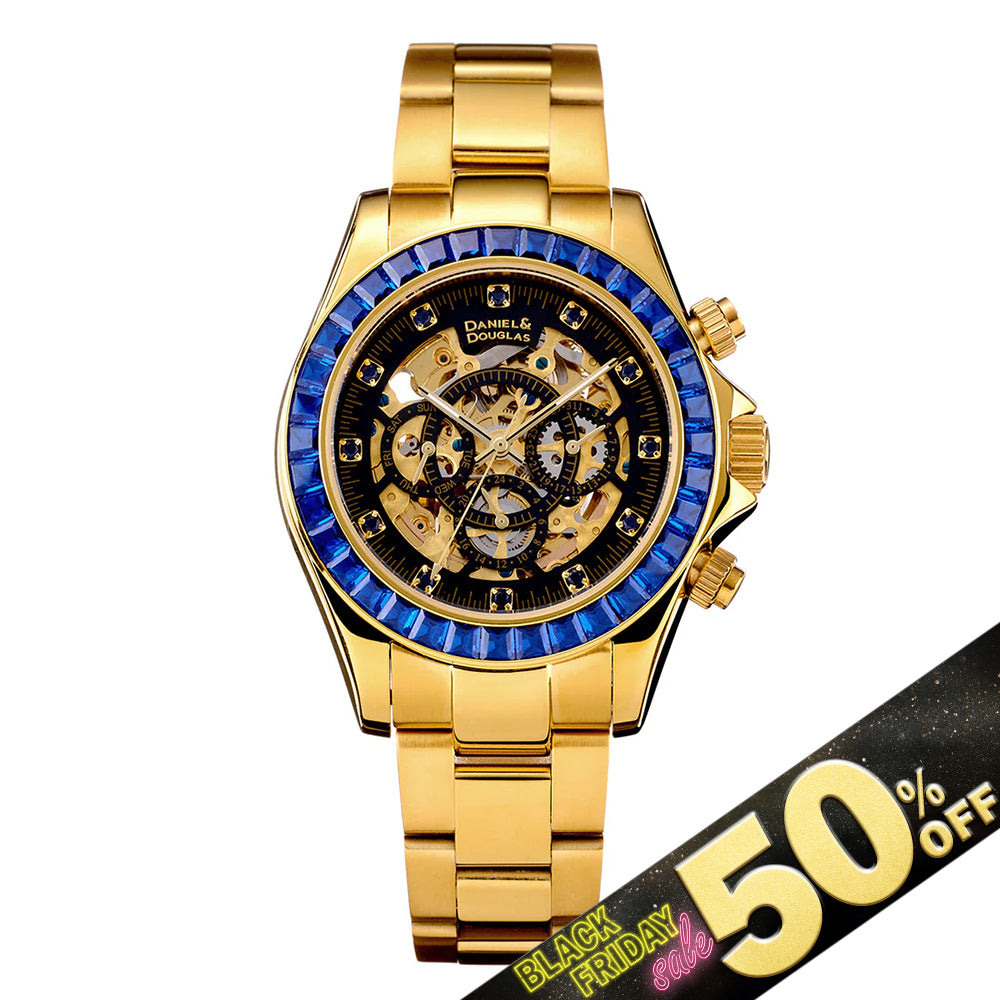 『50%OFF BLACK FRIDAY SALE』 [DANIEL & DOUGLAS] ダニエルアンドダグラス 腕時計 自動巻き DD8802DG-BL3