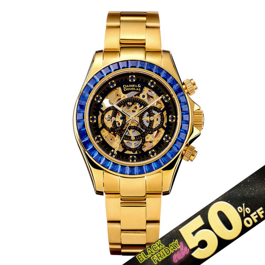 『50%OFF BLACK FRIDAY SALE』 [DANIEL & DOUGLAS] ダニエルアンドダグラス 腕時計 自動巻き DD8802DG-BL3