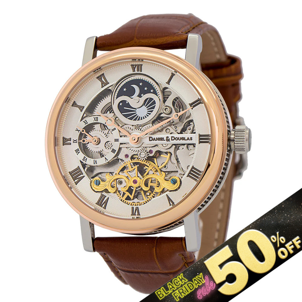 『50%OFF BLACK FRIDAY SALE』 [DANIEL & DOUGLAS] ダニエルアンドダグラス 腕時計 自動巻き DD8806-SVPG