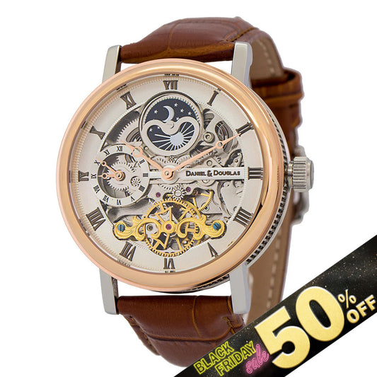 『50%OFF BLACK FRIDAY SALE』 [DANIEL & DOUGLAS] ダニエルアンドダグラス 腕時計 自動巻き DD8806-SVPG