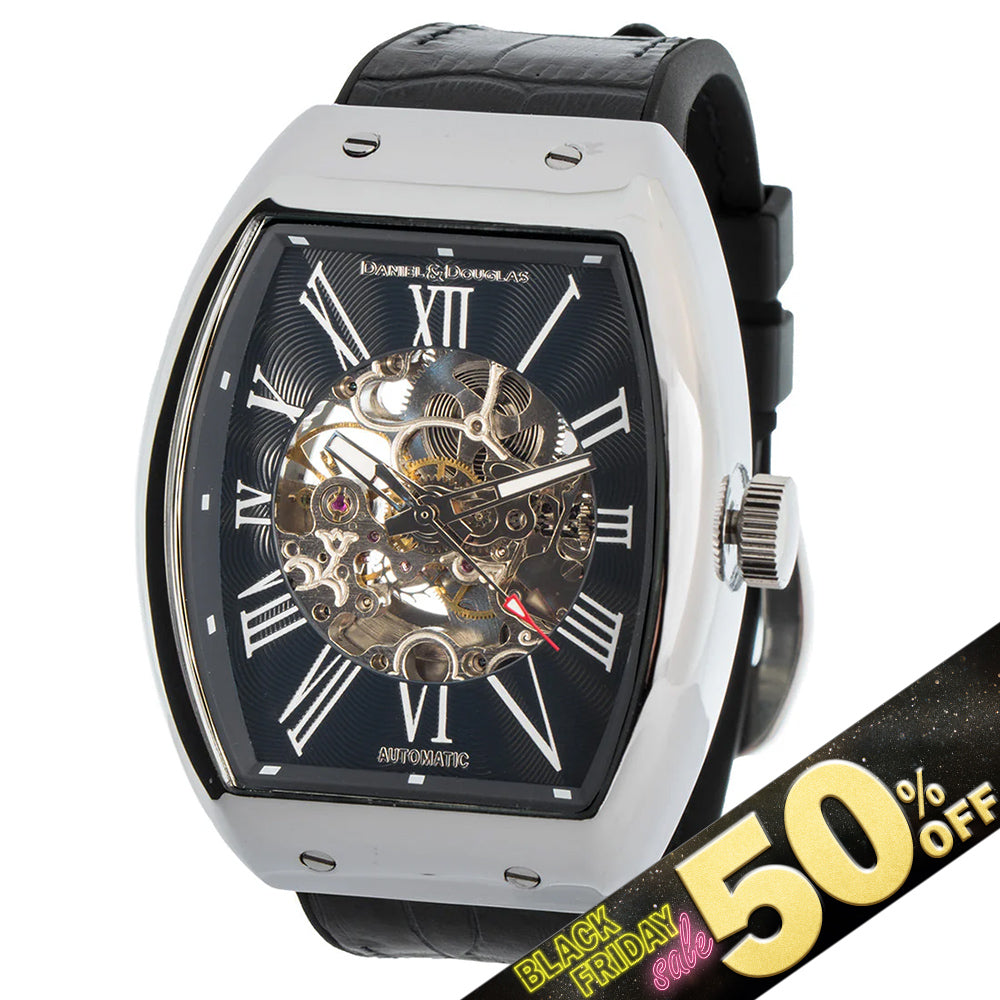 『50%OFF BLACK FRIDAY SALE』 [DANIEL & DOUGLAS] ダニエルアンドダグラス 腕時計 自動巻き DD8808-BK