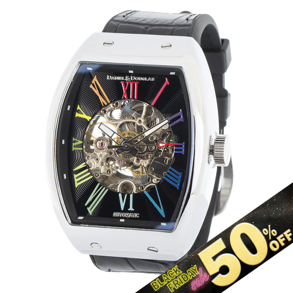 『50%OFF BLACK FRIDAY SALE』 [DANIEL & DOUGLAS] ダニエルアンドダグラス 腕時計 自動巻き DD8808-CRBK