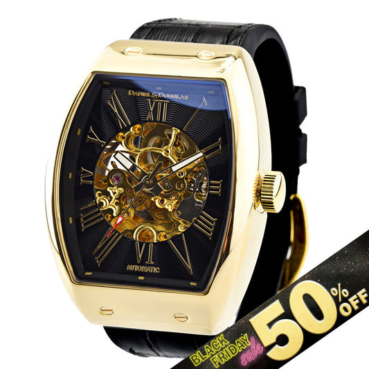 『50%OFF BLACK FRIDAY SALE』 [DANIEL & DOUGLAS] ダニエルアンドダグラス 腕時計 自動巻き DD8808-GPBK