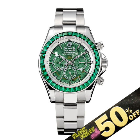 『50%OFF BLACK FRIDAY SALE』 [DANIEL & DOUGLAS] ダニエルアンドダグラス 腕時計 自動巻き DD8812SS-GR