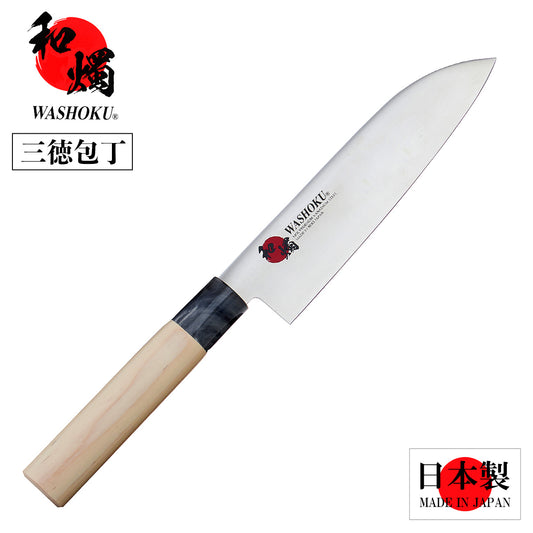 Japanese knife Japanese candle Santoku knife plain wood pattern marble color 51543