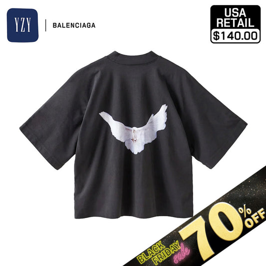 『70%OFF BLACK FRIDAY SALE』 [YEEZY × GAP ENGINEERED BY BALENCIAGA] 78 CROP DOVE NO SEAM TEE 471281-03-2 DARK GREY 1