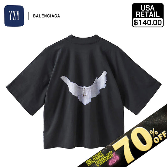 『70%OFF BLACK FRIDAY SALE』 [YEEZY × GAP ENGINEERED BY BALENCIAGA] 78 CROP DOVE NO SEAM TEE 471281-05-2 BLACK25