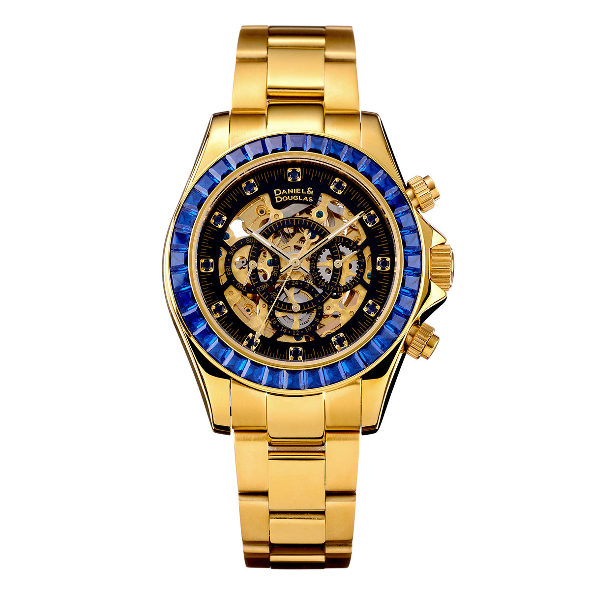 『50%OFF BLACK FRIDAY SALE』 [DANIEL & DOUGLAS] ダニエルアンドダグラス 腕時計 自動巻き DD8802DG-BL3