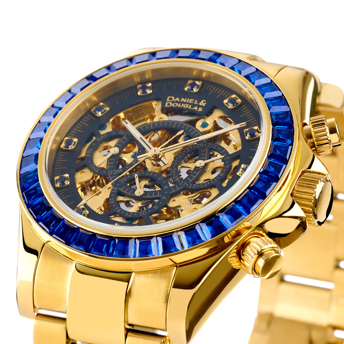 『50%OFF BLACK FRIDAY SALE』 [DANIEL & DOUGLAS] ダニエルアンドダグラス 腕時計 自動巻き DD8802DG-BL3