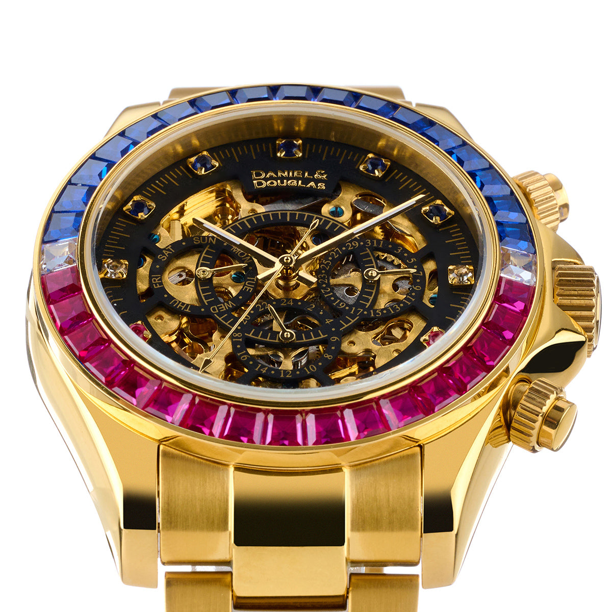 『50%OFF BLACK FRIDAY SALE』 [DANIEL & DOUGLAS] ダニエルアンドダグラス 腕時計 自動巻き DD8802DG-BLRD3