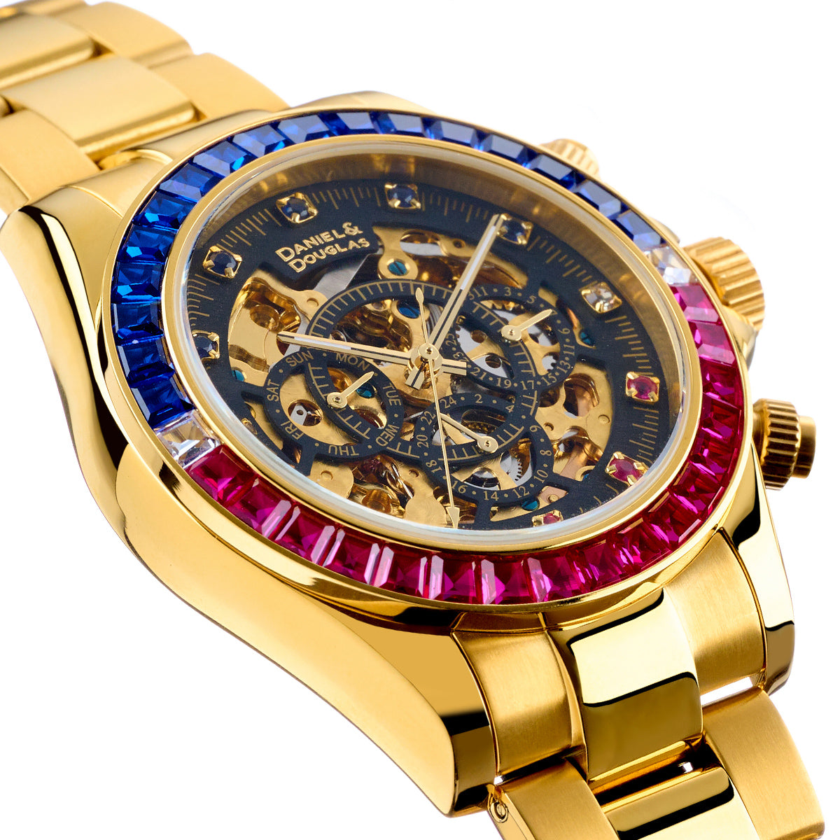 『50%OFF BLACK FRIDAY SALE』 [DANIEL & DOUGLAS] ダニエルアンドダグラス 腕時計 自動巻き DD8802DG-BLRD3