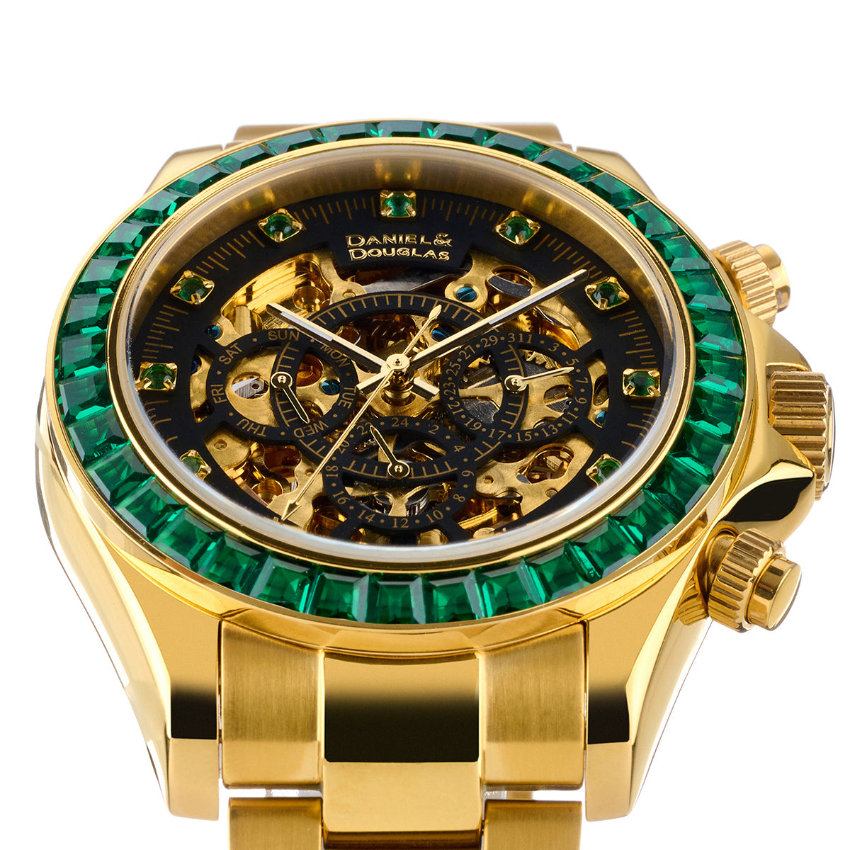 『50%OFF BLACK FRIDAY SALE』 [DANIEL & DOUGLAS] ダニエルアンドダグラス 腕時計 自動巻き DD8802DG-GR3