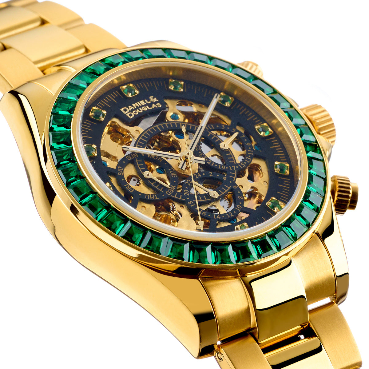 『50%OFF BLACK FRIDAY SALE』 [DANIEL & DOUGLAS] ダニエルアンドダグラス 腕時計 自動巻き DD8802DG-GR3