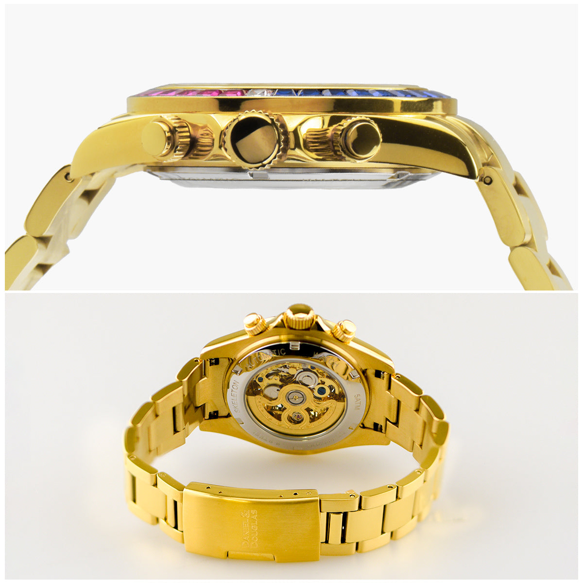 『50%OFF BLACK FRIDAY SALE』 [DANIEL & DOUGLAS] ダニエルアンドダグラス 腕時計 自動巻き DD8802DG-GR3