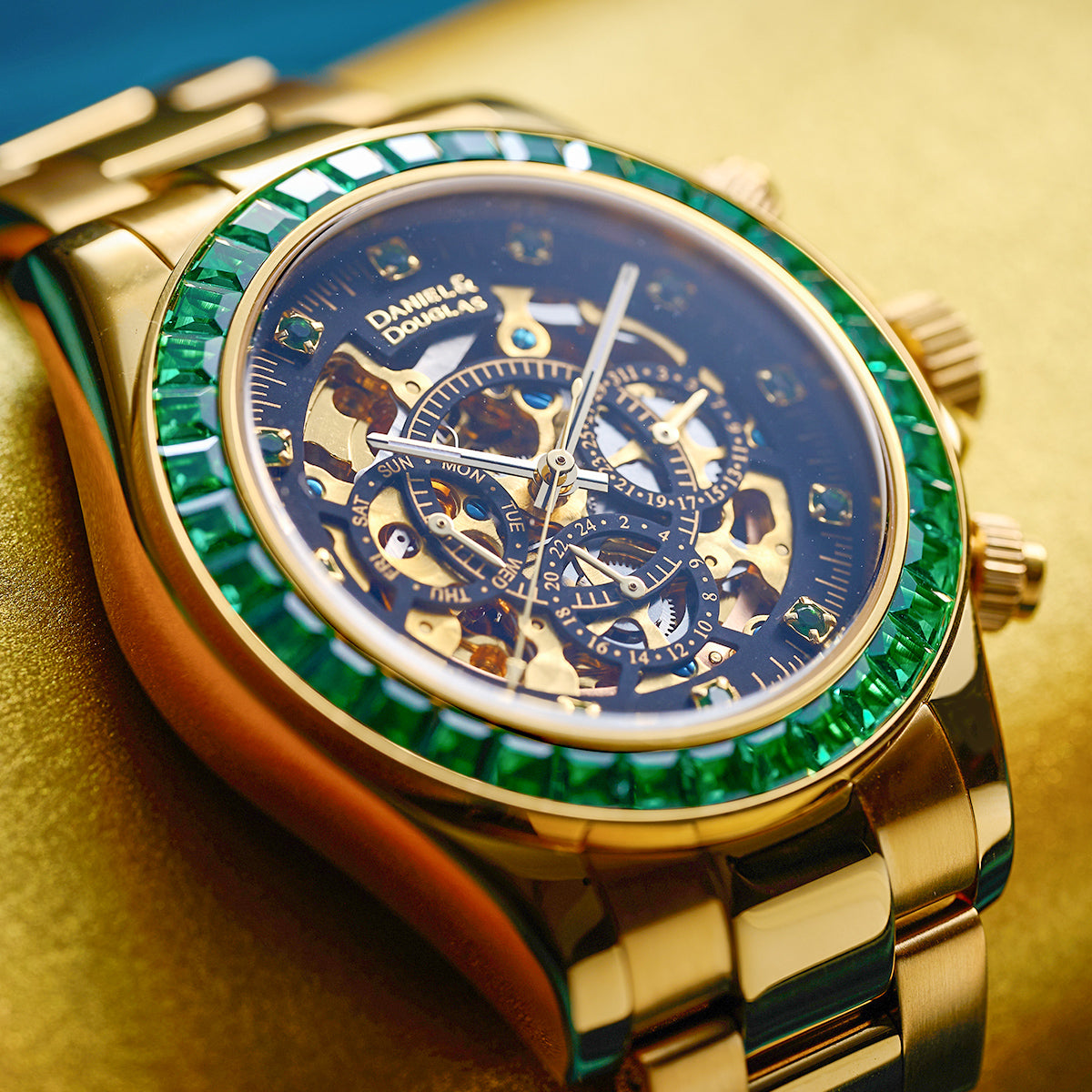 『50%OFF BLACK FRIDAY SALE』 [DANIEL & DOUGLAS] ダニエルアンドダグラス 腕時計 自動巻き DD8802DG-GR3