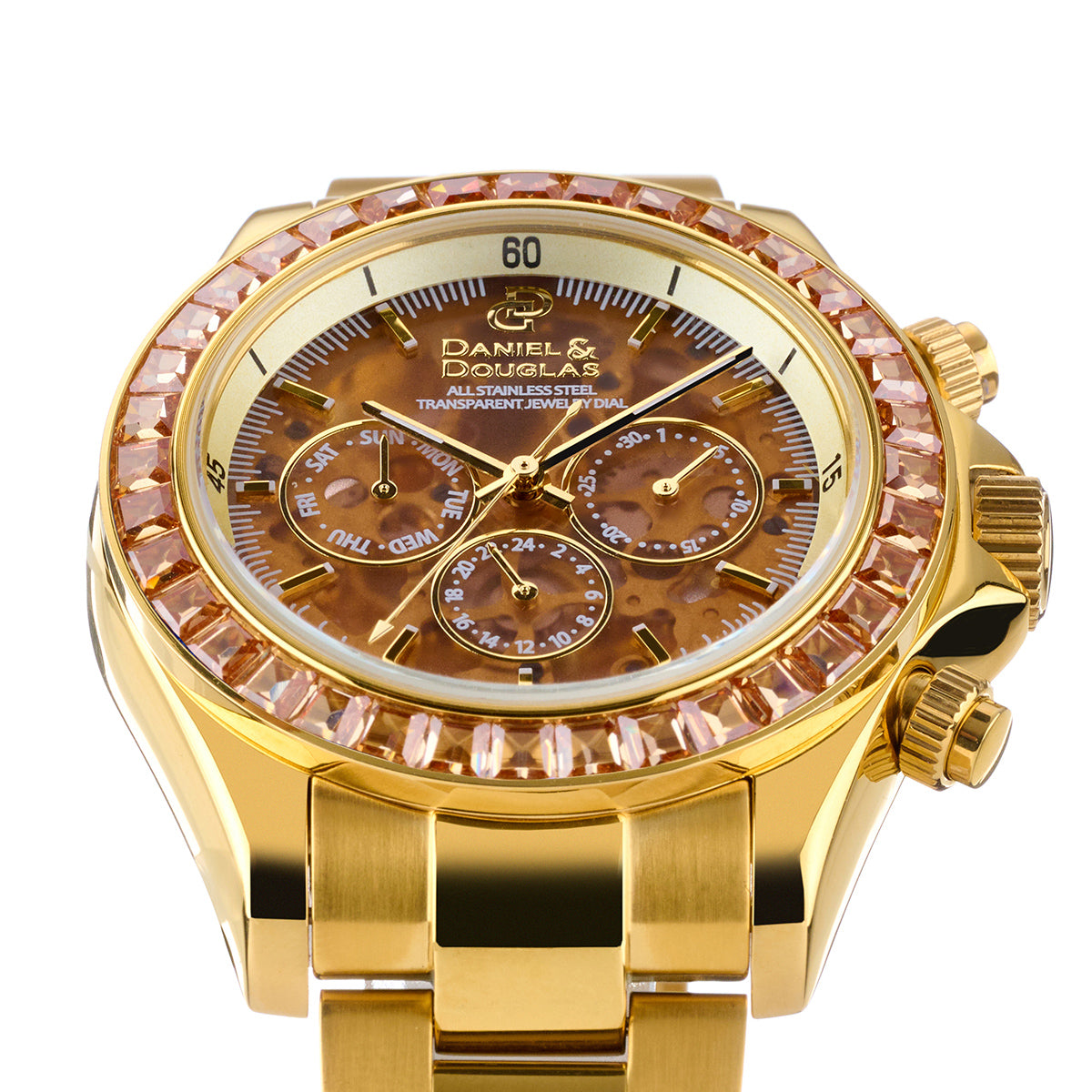 『50%OFF BLACK FRIDAY SALE』 [DANIEL & DOUGLAS] ダニエルアンドダグラス 腕時計 自動巻き DD8812GP-BR3