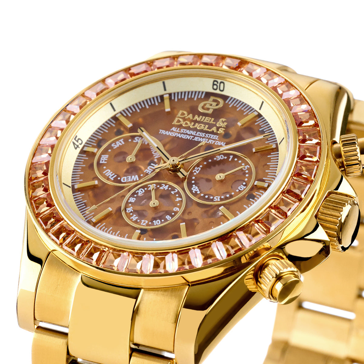 『50%OFF BLACK FRIDAY SALE』 [DANIEL & DOUGLAS] ダニエルアンドダグラス 腕時計 自動巻き DD8812GP-BR3