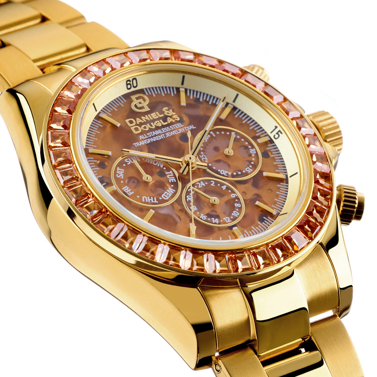 『50%OFF BLACK FRIDAY SALE』 [DANIEL & DOUGLAS] ダニエルアンドダグラス 腕時計 自動巻き DD8812GP-BR3