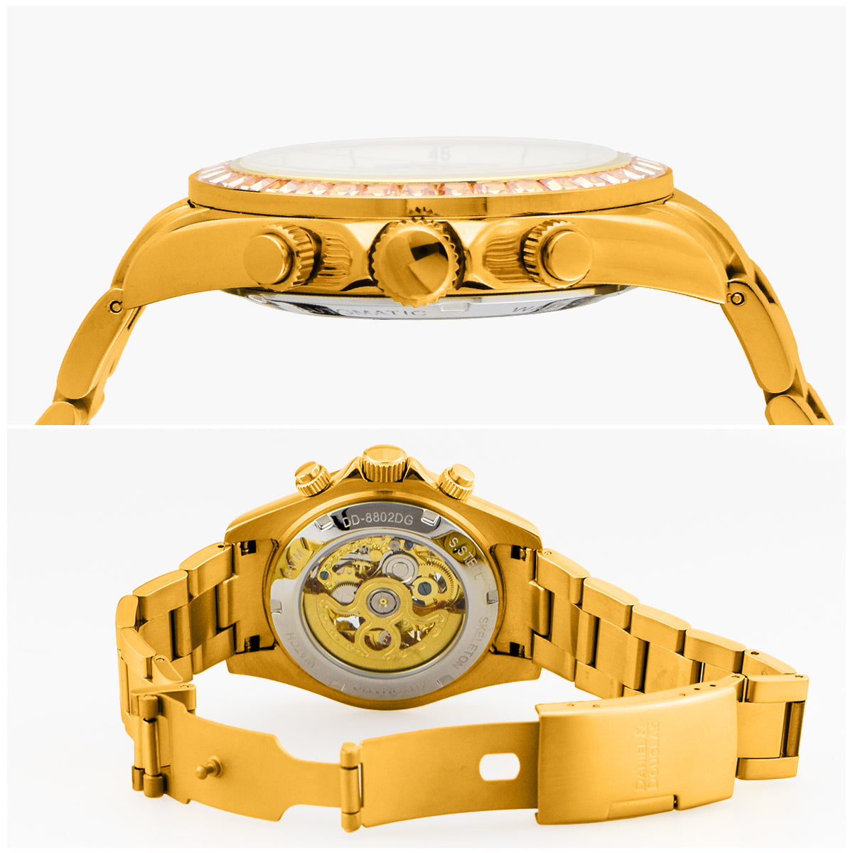 『50%OFF BLACK FRIDAY SALE』 [DANIEL & DOUGLAS] ダニエルアンドダグラス 腕時計 自動巻き DD8812GP-BR3