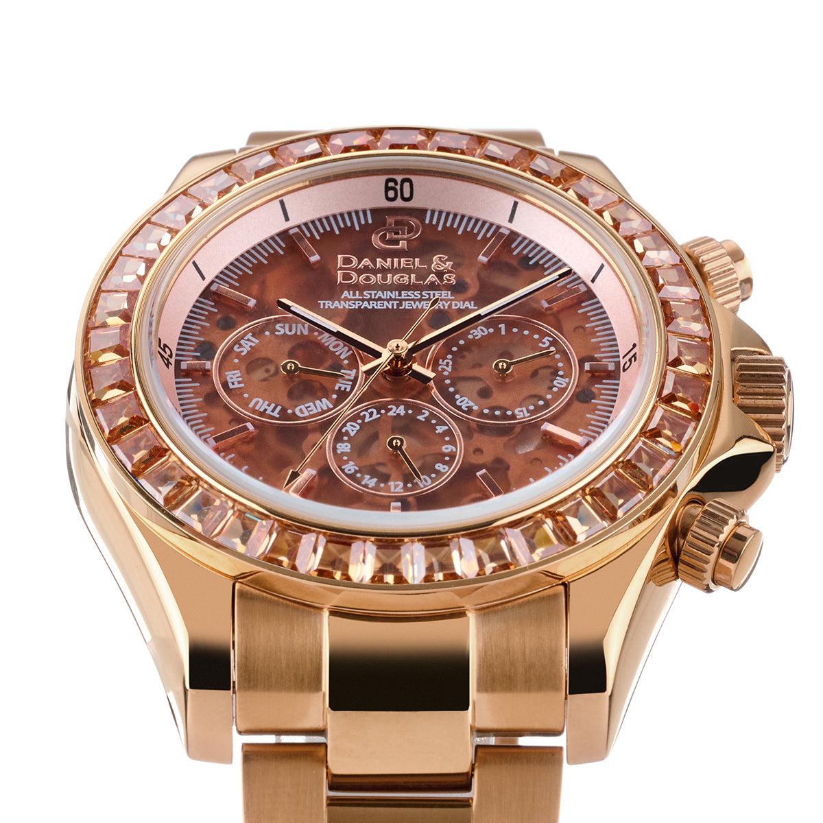 『50%OFF BLACK FRIDAY SALE』 [DANIEL & DOUGLAS] ダニエルアンドダグラス 腕時計 自動巻き DD8812RG-BR3
