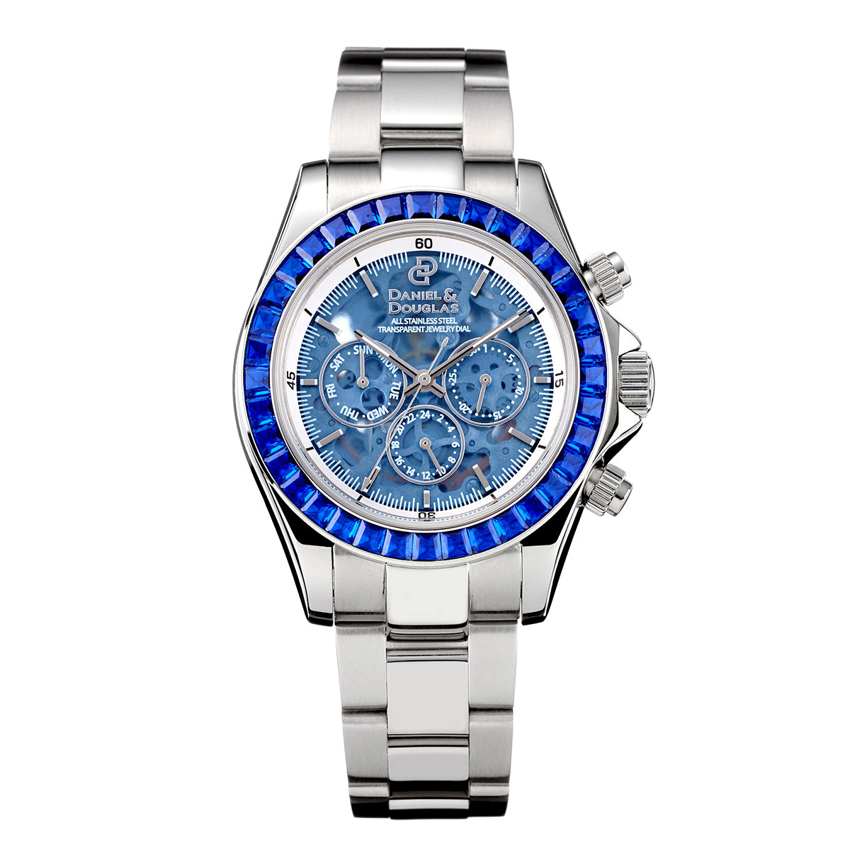 『50%OFF BLACK FRIDAY SALE』 [DANIEL & DOUGLAS] ダニエルアンドダグラス 腕時計 自動巻き DD8812SS-BL