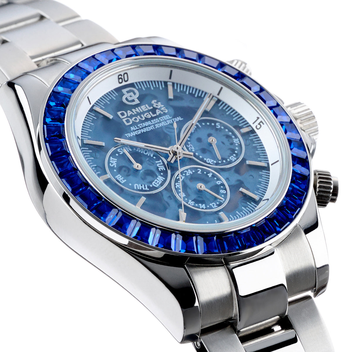 『50%OFF BLACK FRIDAY SALE』 [DANIEL & DOUGLAS] ダニエルアンドダグラス 腕時計 自動巻き DD8812SS-BL