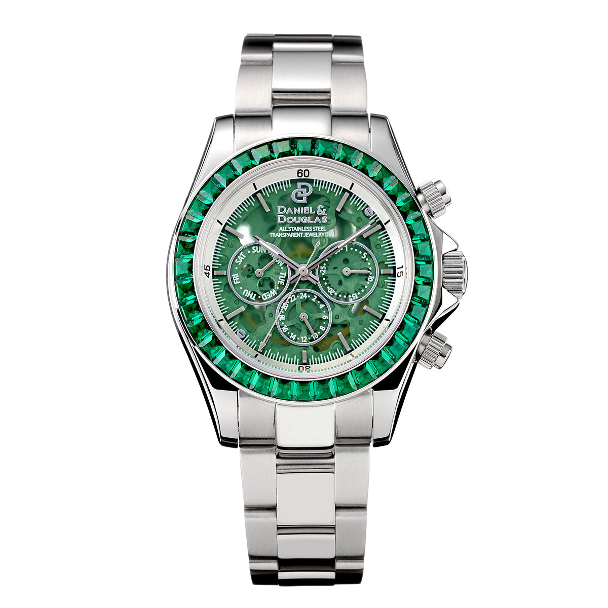 『50%OFF BLACK FRIDAY SALE』 [DANIEL & DOUGLAS] ダニエルアンドダグラス 腕時計 自動巻き DD8812SS-GR