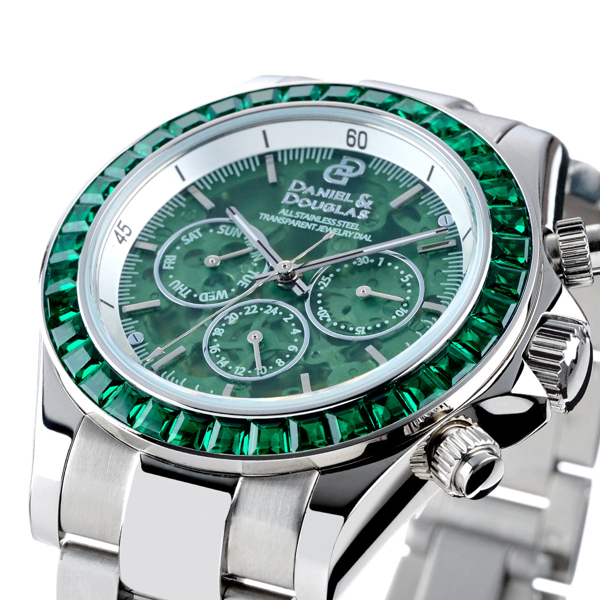 『50%OFF BLACK FRIDAY SALE』 [DANIEL & DOUGLAS] ダニエルアンドダグラス 腕時計 自動巻き DD8812SS-GR